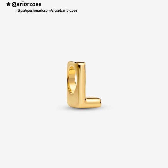 Pandora Letter L Alphabet Mini Charm|Pendant - Picture 1 of 2